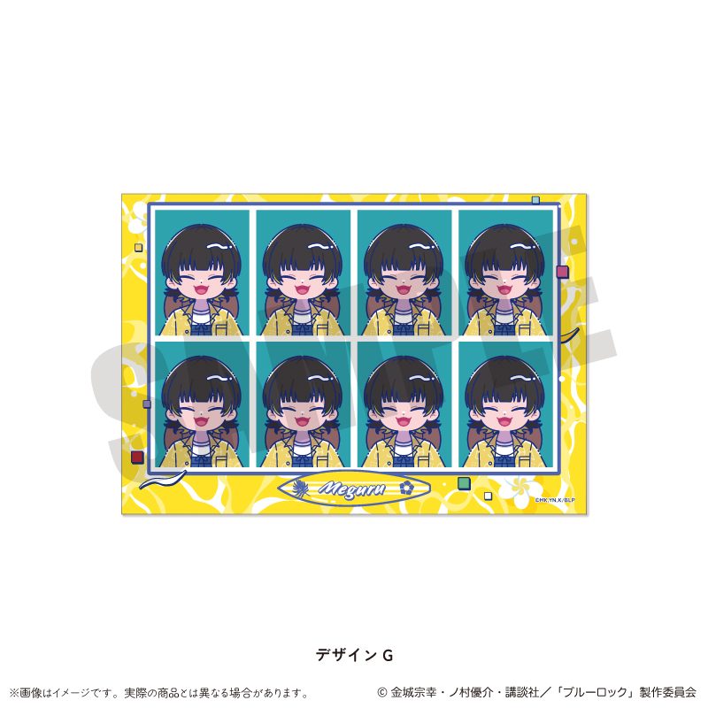 ブルーロック 証明写真風ステッカー にゅーとろ 第2弾 G 蜂楽廻 ("Blue Lock" ID Photo Style Sticker Newtoro Vol. 2 G Bachira Meguru)