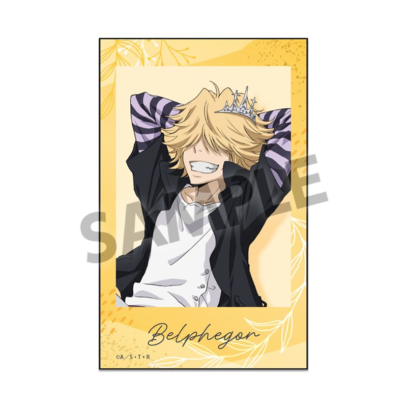 家庭教師ヒットマンREBORN! インスタントフォト風ステッカー ベルフェゴール ("Reborn!" Instant Photo Style Sticker Belphegor)