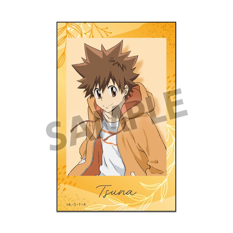 家庭教師ヒットマンREBORN! インスタントフォト風ステッカー 沢田綱吉 ("Reborn!" Instant Photo Style Sticker Sawada Tsunayoshi)