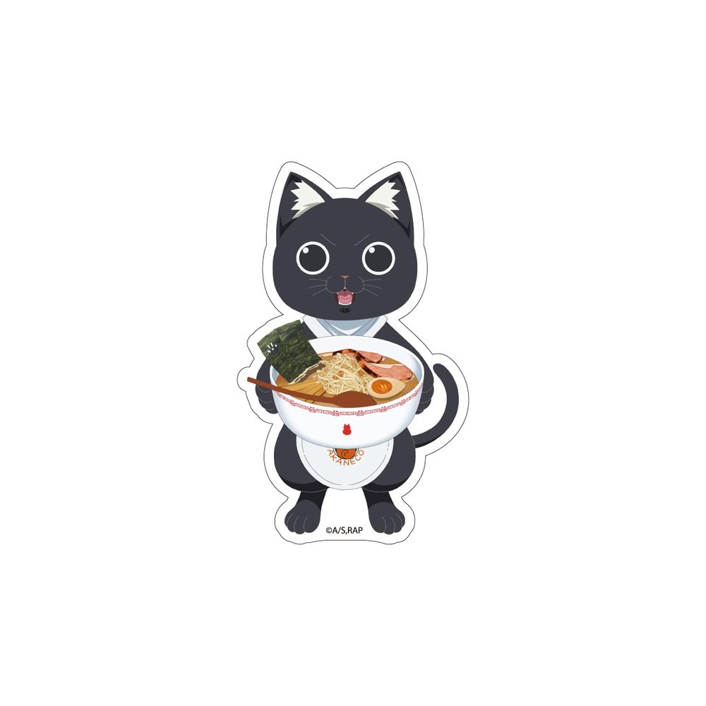 ラーメン赤猫×Pepper PARLORコラボ ダイカットステッカー サブ ("Ramen Akaneko" x Pepper PARLOR Collaboration Die-cut Sticker Sabu)