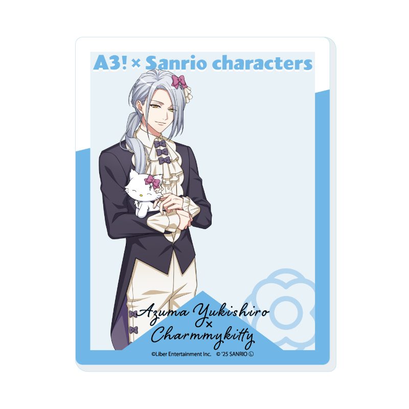 アクリルカード A3!×Sanrio characters 18 雪白東×チャーミーキティ(等身イラスト) (Acrylic Card "A3!" x Sanrio Characters 18 Yukishiro Azuma x Charmmy Kitty (Life-size Illustration))