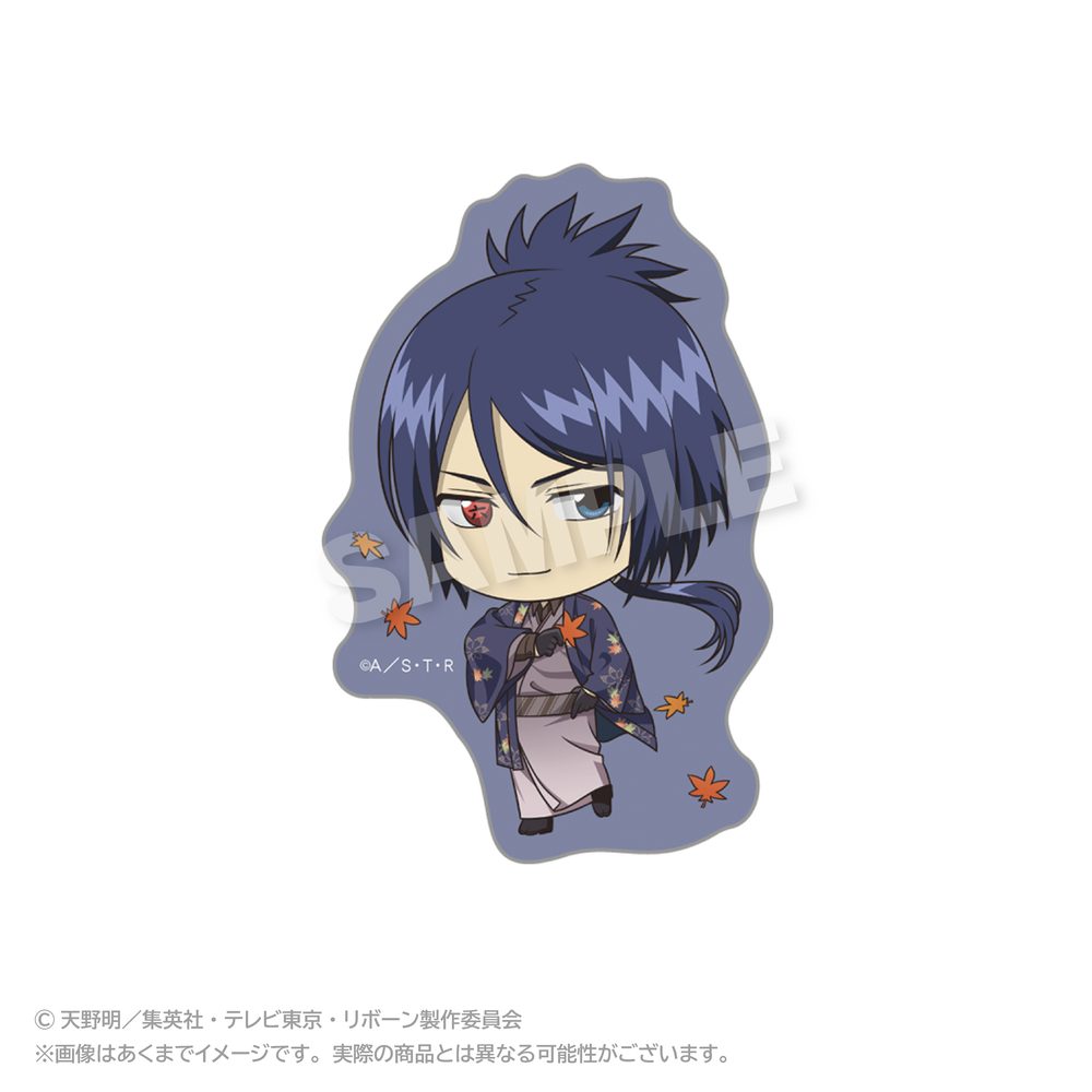 家庭教師ヒットマンREBORN! ダイカットステッカー ぷち秋和服Ver. 六道骸 ("Reborn!" Die-cut Sticker Petit Autumn Kimono Ver. Rokudo Mukuro)