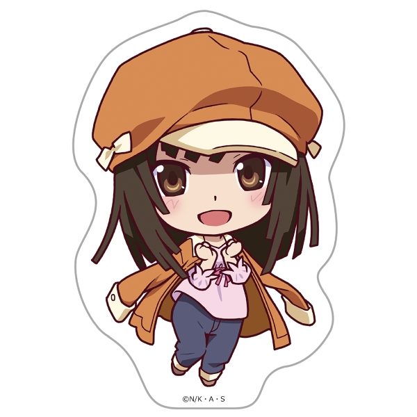 物語シリーズ ダイカットステッカー 千石撫子 ("Monogatari" Series Die-cut Sticker Sengoku Nadeko)
