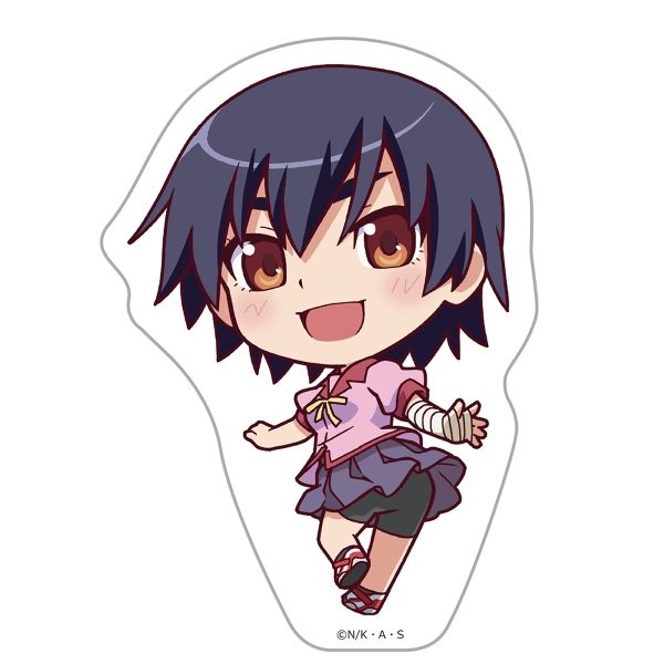 物語シリーズ ダイカットステッカー 神原駿河 ("Monogatari" Series Die-cut Sticker Kanbaru Suruga)