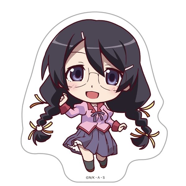 物語シリーズ ダイカットステッカー 羽川翼 ("Monogatari" Series Die-cut Sticker Hanekawa Tsubasa)
