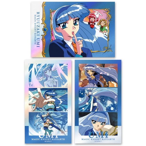 魔法騎士レイアース サムネイルキラステッカーセット 龍咲海 ("Magic Knight Rayearth" Thumbnail Kira Sticker Set Ryuzaki Umi)