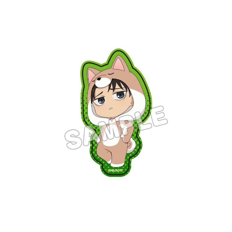 進撃の巨人 ホログラムダイカットステッカー 幼少期Ver. リヴァイ ("Attack on Titan" Hologram Die-cut Sticker Childhood Ver. Levi)