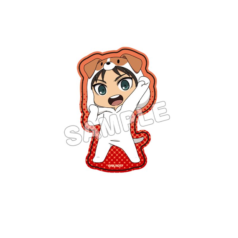 進撃の巨人 ホログラムダイカットステッカー1 エレン ("Attack on Titan" Hologram Die-cut Sticker 1 Eren)