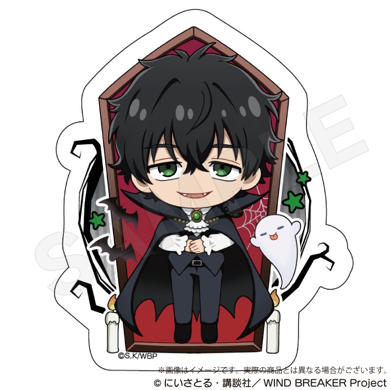 WIND BREAKER ダイカットステッカー ブラックハロウィンVer. 十亀条 ("Wind Breaker" Die-cut Sticker Black Halloween Ver. Togame Jo)