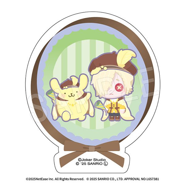 IdentityV 第五人格×サンリオキャラクターズ ダイカットステッカー 墓守×ポムポムプリン ("Identity V" x Sanrio Characters Die-cut Sticker Grave Keeper x Pom Pom Purin)