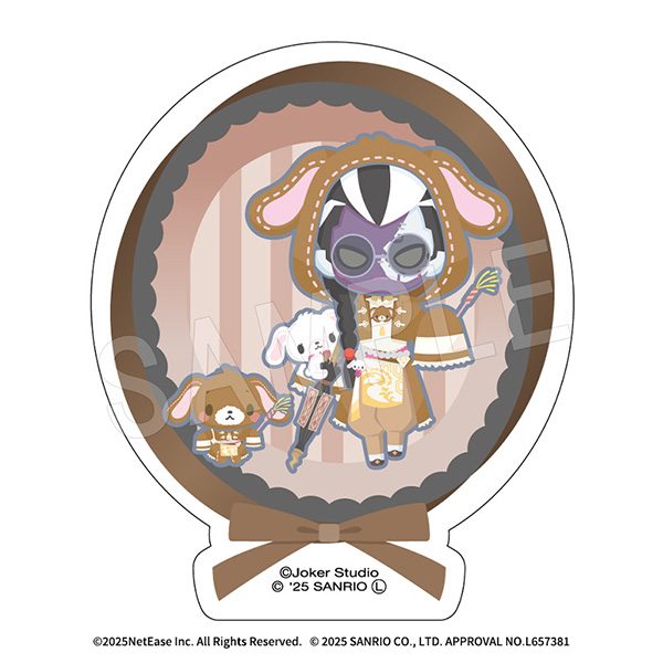 IdentityV 第五人格×サンリオキャラクターズ ダイカットステッカー 黒無常×シュガーバニーズ(くろうさ) ("Identity V" x Sanrio Characters Die-cut Sticker Fan Wujiu x Sugarbunnies (Kurousa))