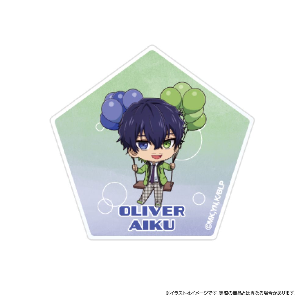 ブルーロック ダイカットアクリルステッカー オリヴァ・愛空(ミニキャラ)(風船) ("Blue Lock" Die-cut Acrylic Sticker Oliver Aiku (Mini Character) (Balloon))