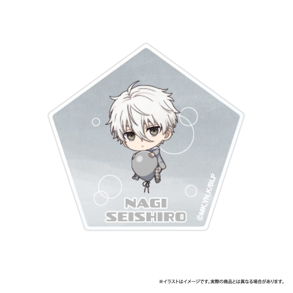 ブルーロック ダイカットアクリルステッカー 凪誠士郎(ミニキャラ)(風船) ("Blue Lock" Die-cut Acrylic Sticker Nagi Seishiro (Mini Character) (Balloon))