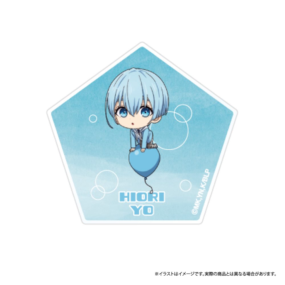 ブルーロック ダイカットアクリルステッカー 氷織羊(ミニキャラ)(風船) ("Blue Lock" Die-cut Acrylic Sticker Hiori Yo (Mini Character) (Balloon))