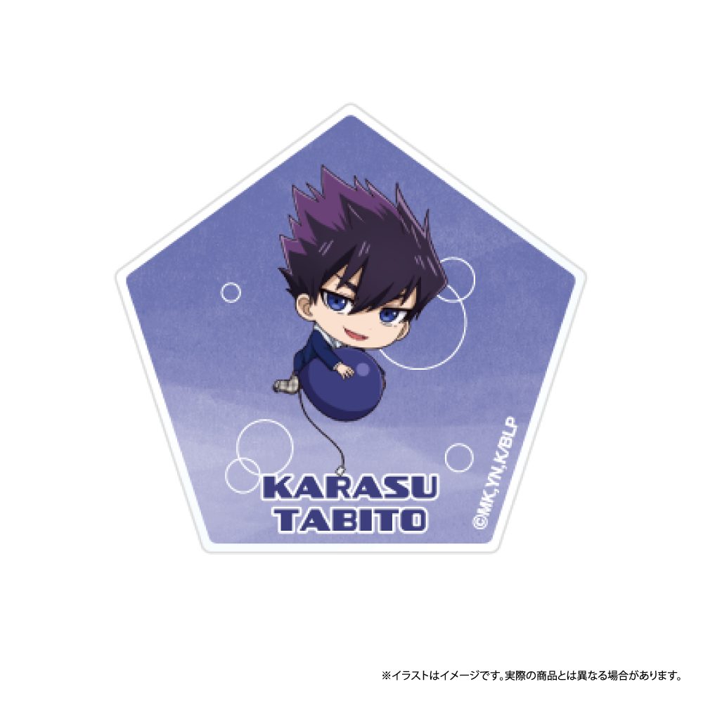 ブルーロック ダイカットアクリルステッカー 烏旅人(ミニキャラ)(風船) ("Blue Lock" Die-cut Acrylic Sticker Karasu Tabito (Mini Character) (Balloon))