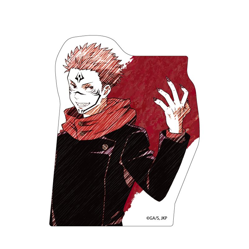 ダイカットステッカー 呪術廻戦 08 宿儺(グラフアートスケッチイラスト) (Die-cut Sticker "Jujutsu Kaisen" 08 Sukuna (Graff Art Sketch Illustration))