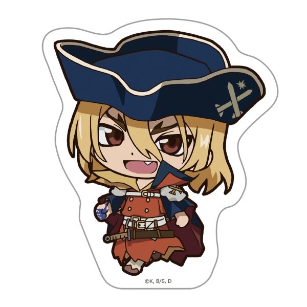 Dr.STONE ついてっくダイカットステッカー 七海龍水 ("Dr. Stone" Tsuitekku Die-cut Sticker Nanami Ryusui)