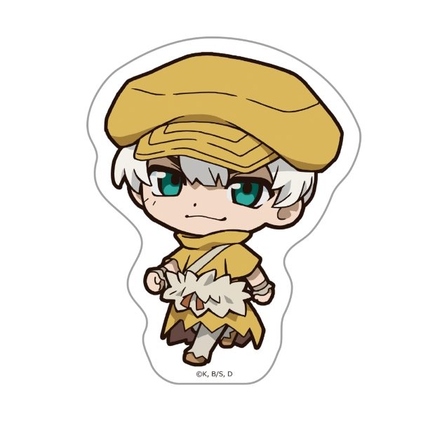 Dr.STONE ついてっくダイカットステッカー 西園寺羽京 ("Dr. Stone" Tsuitekku Die-cut Sticker Saionji Ukyo)