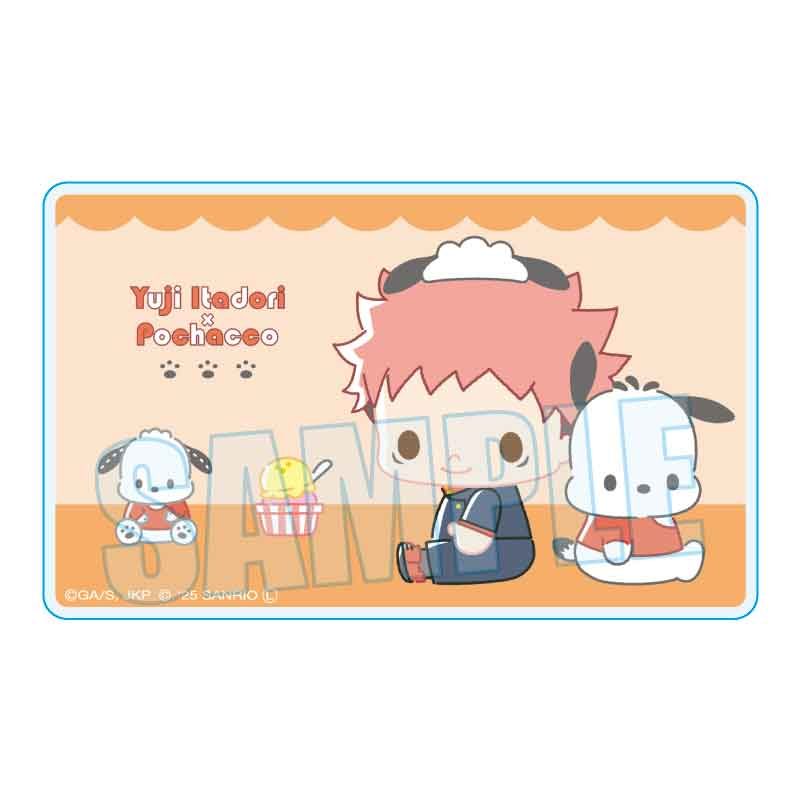 アクリルカード 呪術廻戦×サンリオキャラクターズ 虎杖悠仁×ポチャッコ (Acrylic Card "Jujutsu Kaisen" x Sanrio Characters Itadori Yuji x Pochacco)