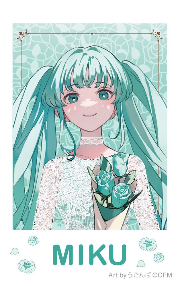 初音ミクシリーズ チェキプリント 初音ミク パーティドレス Art by うごんば (Hatsune Miku Series Instax Print Hatsune Miku Party Dress Art by Ugonba)