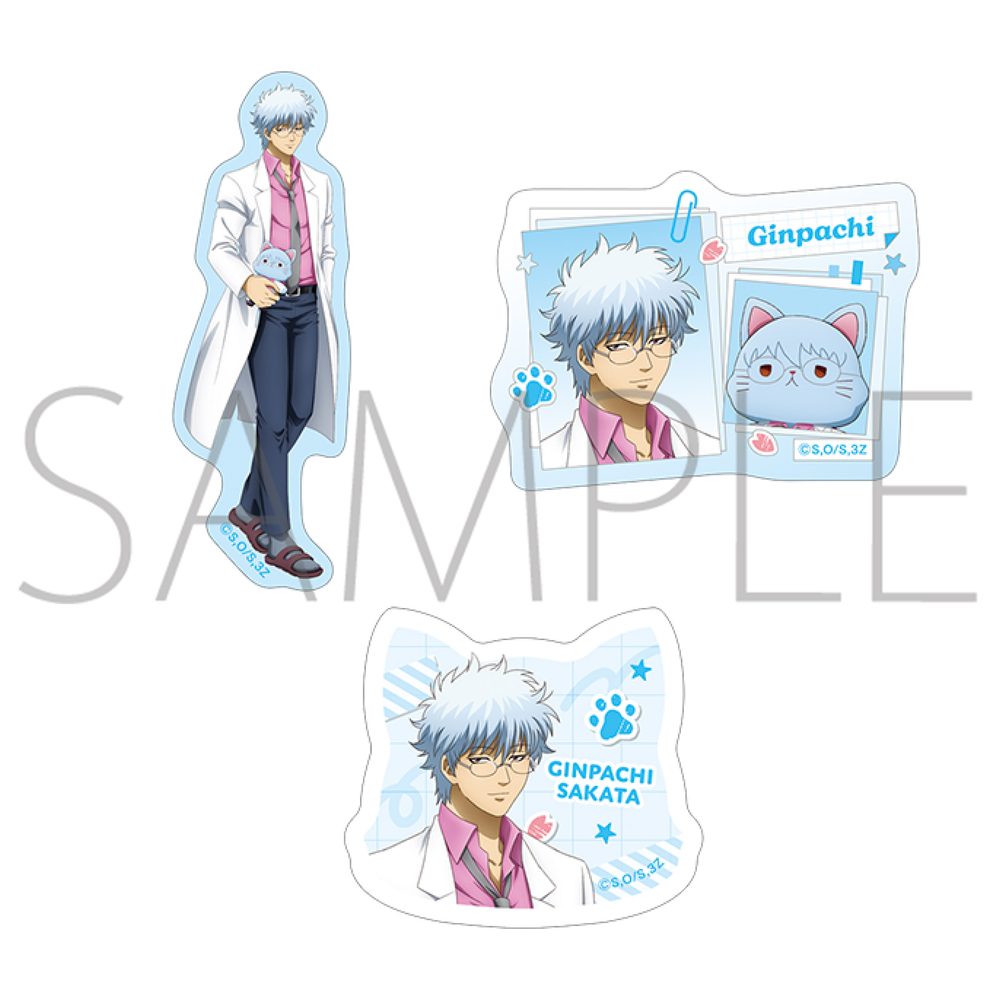 3年Z組銀八先生 withCAT ステッカーセット 坂田銀八 ("3-Z Class Ginpachi-sensei" withCAT Sticker Set Sakata Ginpachi)