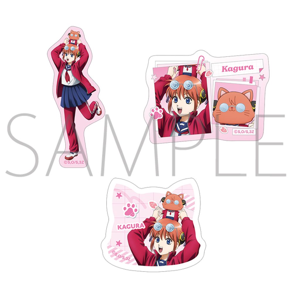 3年Z組銀八先生 withCAT ステッカーセット 神楽 ("3-Z Class Ginpachi-sensei" withCAT Sticker Set Kagura)