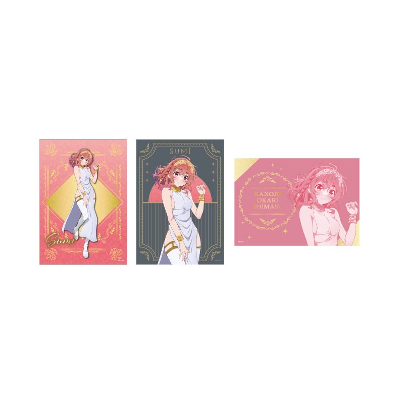 L版ブロマイド3枚セット 彼女、お借りします 04 桜沢墨 女神Ver.(描き下ろしイラスト) (L Size Bromide 3 Set "Rent-A-Girlfriend" 04 Sakurasawa Sumi Goddess Ver. (Original Illustration))