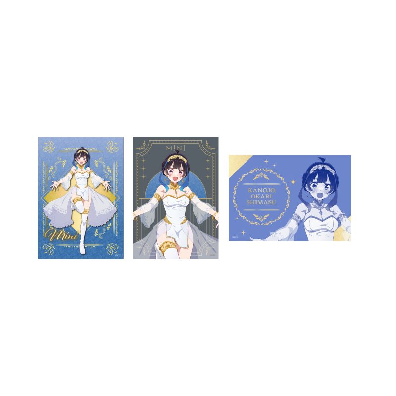 L版ブロマイド3枚セット 彼女、お借りします 05 八重森みに 女神Ver.(描き下ろしイラスト) (L Size Bromide 3 Set "Rent-A-Girlfriend" 05 Yaemori Mini Goddess Ver. (Original Illustration))