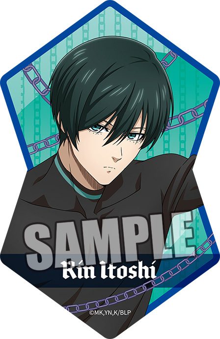 ブルーロック ステッカー2枚セット 糸師凛 ("Blue Lock" Sticker 2 Set Itoshi Rin)