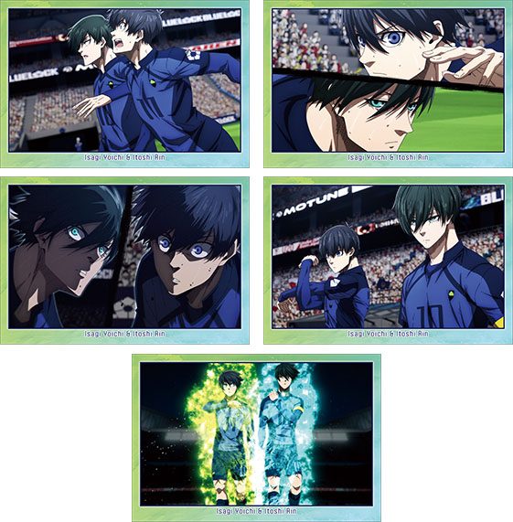ブルーロック2期 ポストカードセット 潔世一&糸師凛 ("Blue Lock" 2nd Season Postcard Set Isagi Yoichi & Itoshi Rin)