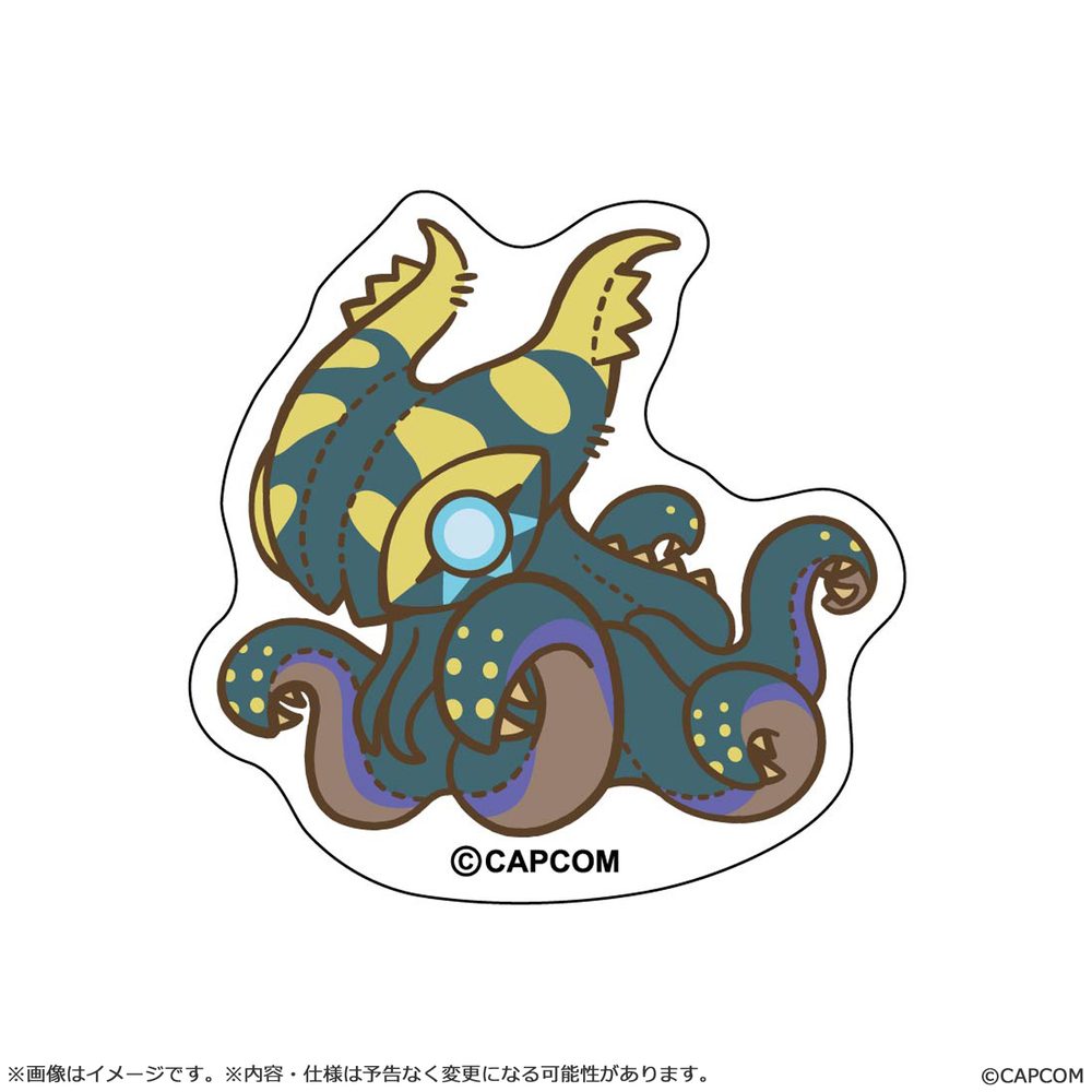 モンスターハンター モンでふぉ ダイカットステッカー ヌ・エグドラ ("Monster Hunter" MonDefo Die-cut Sticker Nu Udra)