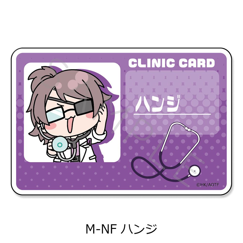 進撃の巨人 The Final Season 第15弾 クリアカードステッカー M-NF ハンジ ("Attack on Titan The Final Season" Vol. 15 Clear Card Sticker M-NF Hans)