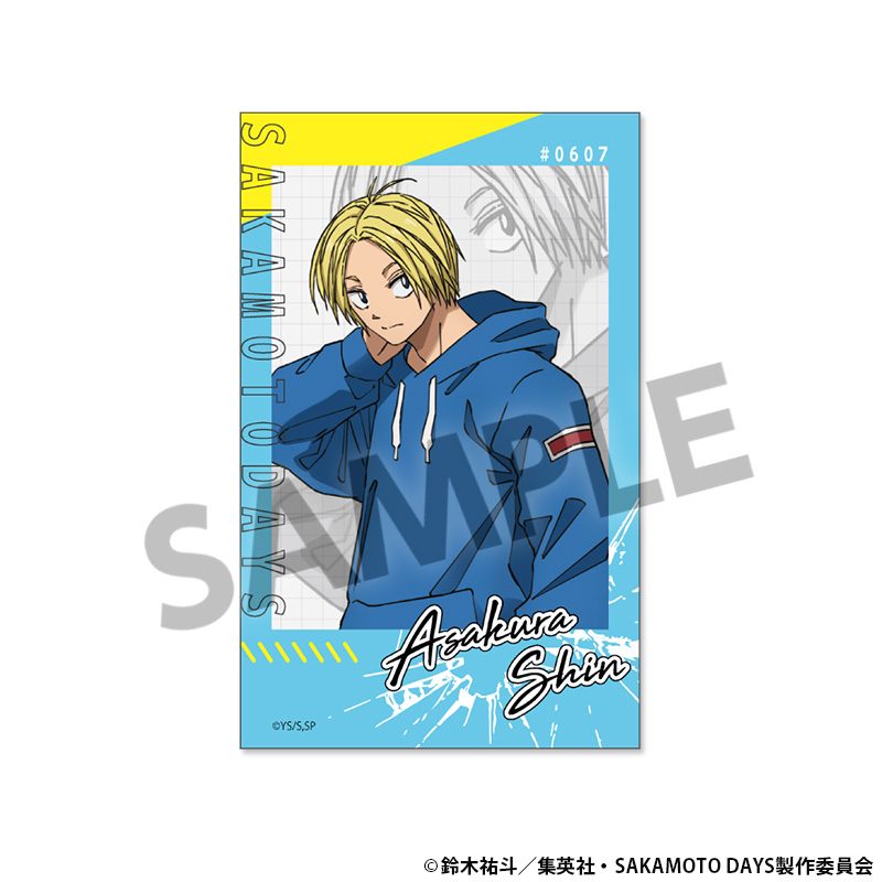 SAKAMOTO DAYS インスタントフォト風ステッカー 朝倉シン ("Sakamoto Days" Instant Photo Style Sticker Asakura Shin)