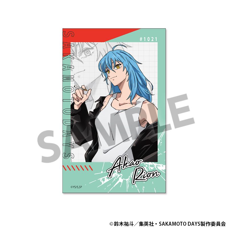 SAKAMOTO DAYS インスタントフォト風ステッカー 赤尾リオン ("Sakamoto Days" Instant Photo Style Sticker Akao Rion)
