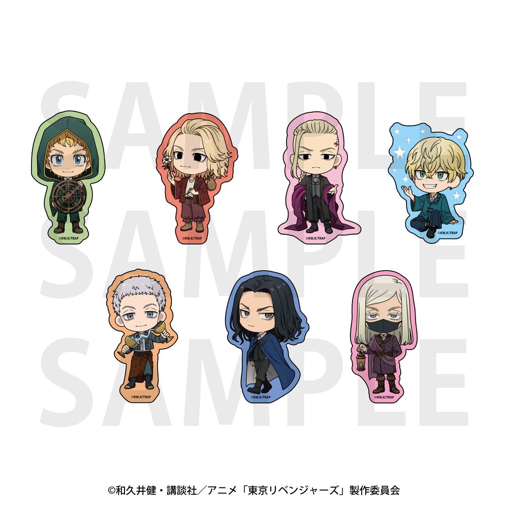 東京リベンジャーズ -アルカナ Collection- 描き起こしミニキャラ ダイカットステッカーセット ("Tokyo Revengers" -Arcana Collection- Original Mini Character Die-cut Sticker Set)