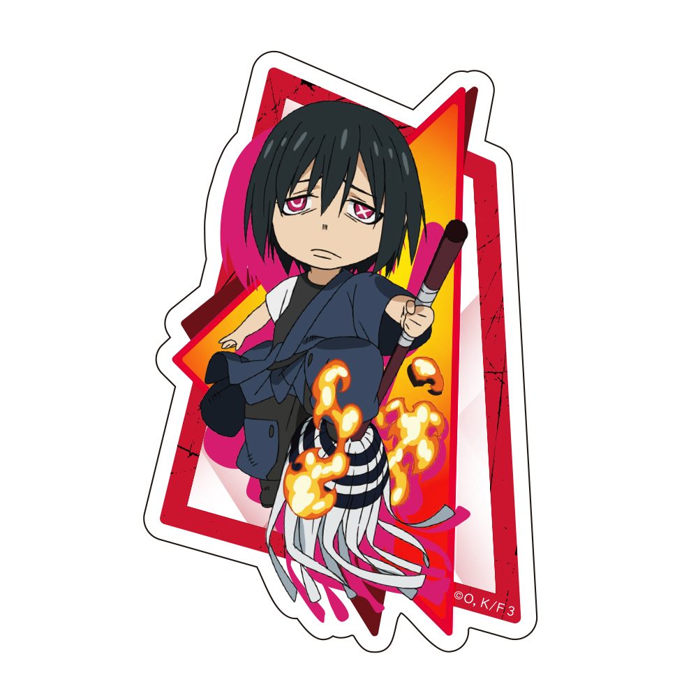 炎炎ノ消防隊 参ノ章 ダイカットステッカー 新門紅丸 ミニキャラ ("Fire Force Season 3" Die-cut Sticker Shinmon Benimaru Mini Character)