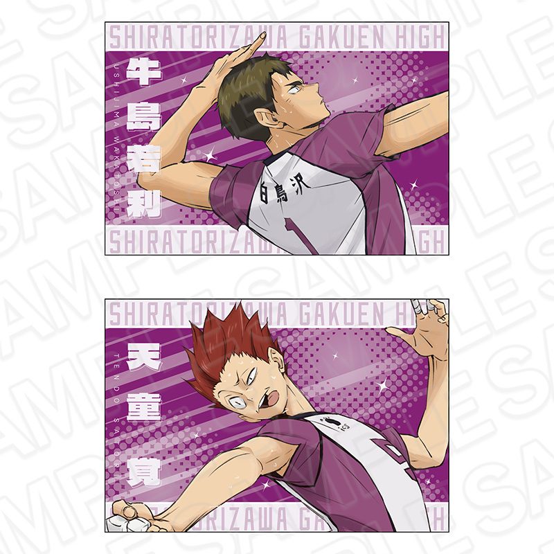 ハイキュー!! ポストカード2枚セット 白鳥沢学園高校 ("Haikyu!!" Postcard 2 Set Shiratorizawa Gakuen High School)