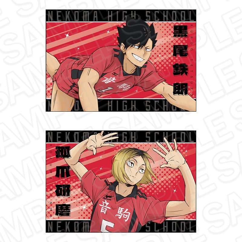 ハイキュー!! ポストカード2枚セット 音駒高校 ("Haikyu!!" Postcard 2 Set Nekoma High School)