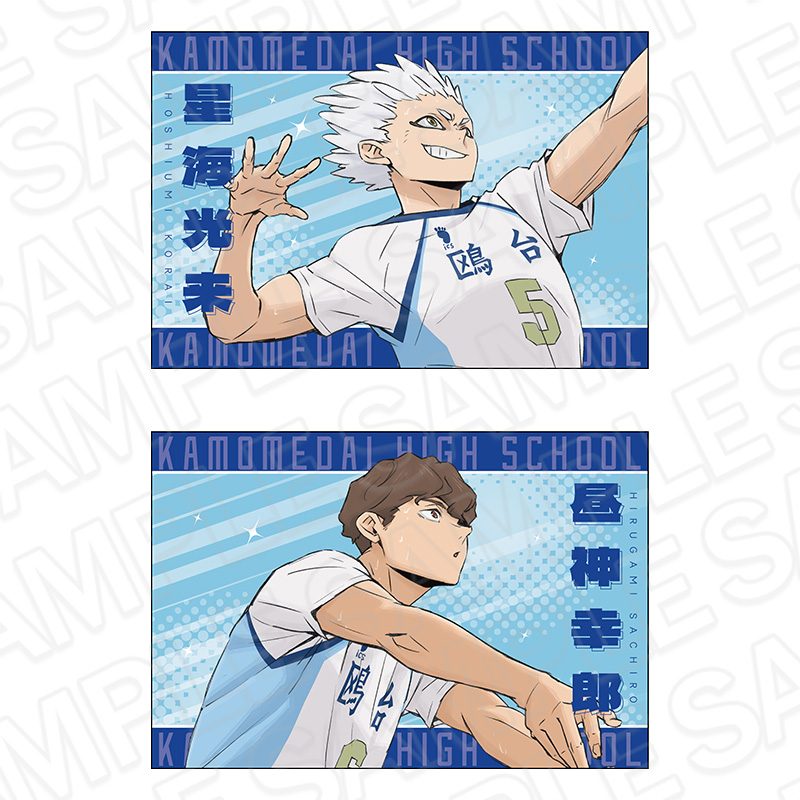 ハイキュー!! ポストカード2枚セット 鴎台高校 ("Haikyu!!" Postcard 2 Set Kamomedai High School)