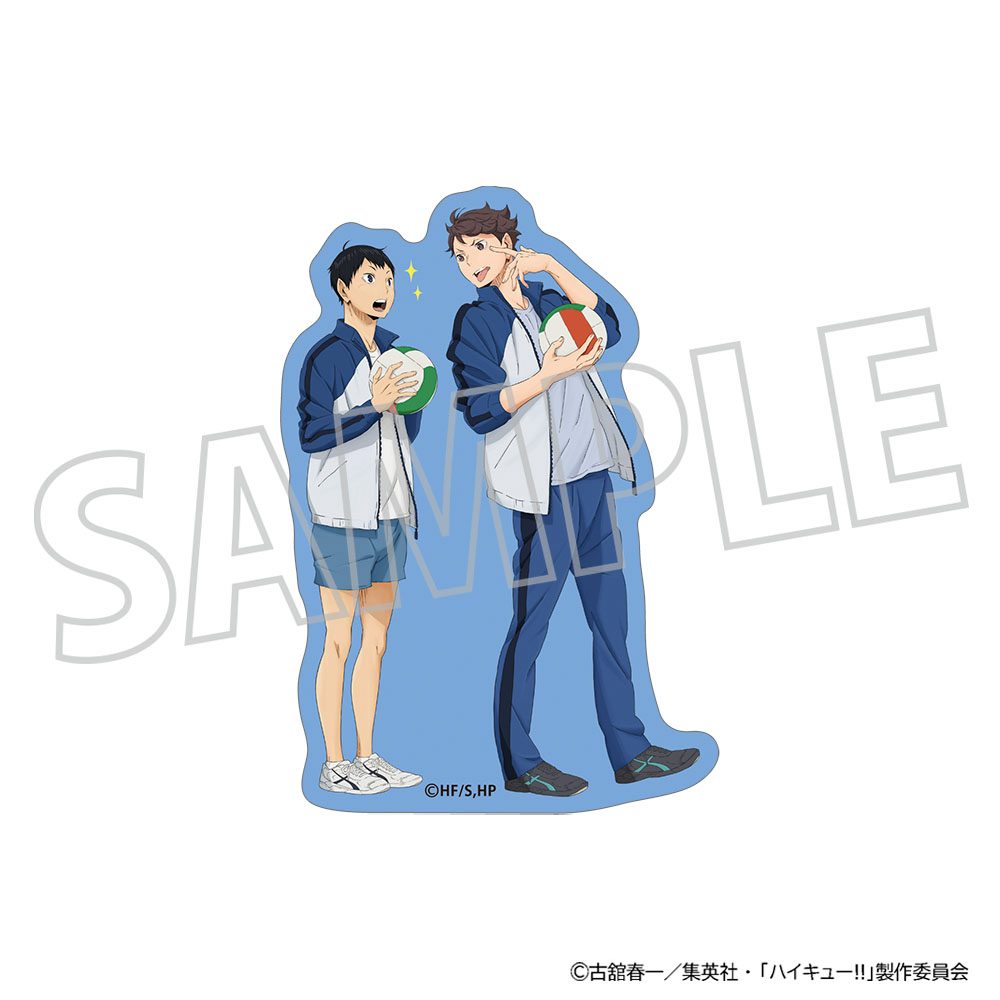 ハイキュー!! ダイカットステッカー 影山・及川 ("Haikyu!!" Die-cut Sticker Kageyama & Oikawa)