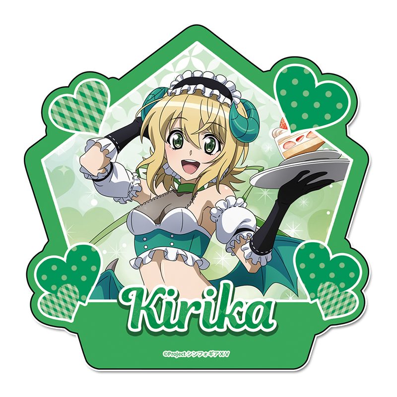 戦姫絶唱シンフォギアXV 描き下ろし ステッカー 暁切歌 小悪魔ウェイトレス ("Senki Zessho Symphogear XV" Original Illustration Sticker Akatsuki Kirika Little Devil Waitress)