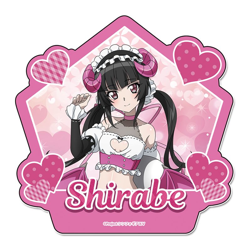戦姫絶唱シンフォギアXV 描き下ろし ステッカー 月読調 小悪魔ウェイトレス ("Senki Zessho Symphogear XV" Original Illustration Sticker Tsukuyomi Shirabe Little Devil Waitress)