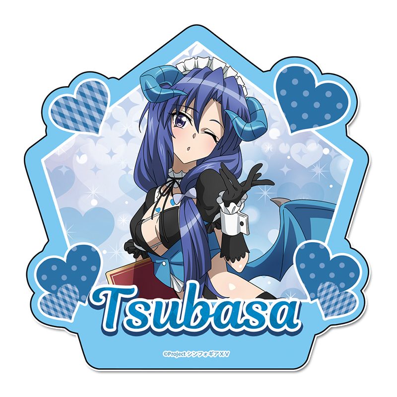 戦姫絶唱シンフォギアXV 描き下ろし ステッカー 風鳴翼 小悪魔ウェイトレス ("Senki Zessho Symphogear XV" Original Illustration Sticker Kazanari Tsubasa Little Devil Waitress)