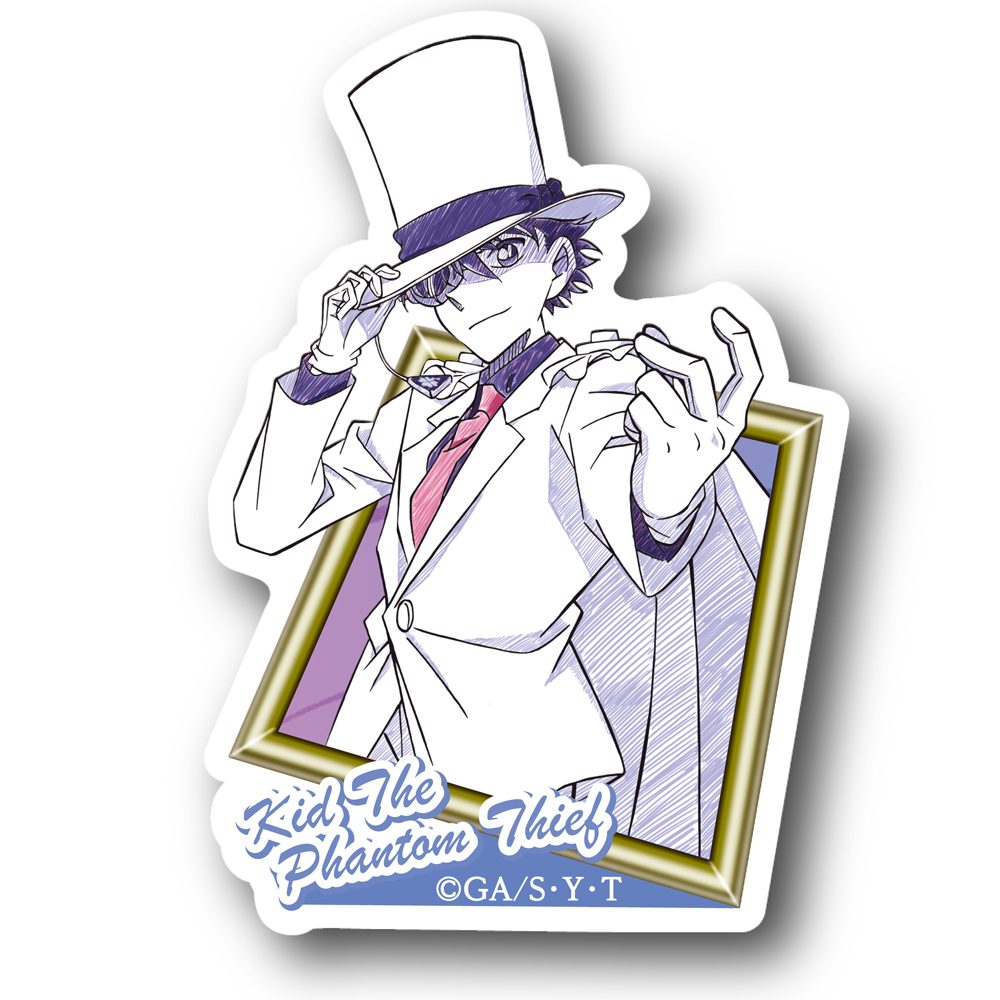 名探偵コナン ペンシルアート ステッカーコレクション Vol.3 怪盗キッド ("Detective Conan" Pencil Art Sticker Collection Vol. 3 Kaito Kid)