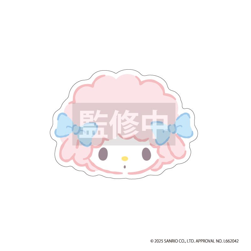 マイスウィートピアノ もふもふ刺繍ステッカー ブルー (My Sweet Piano Mofumofu Embroidery Sticker Blue)