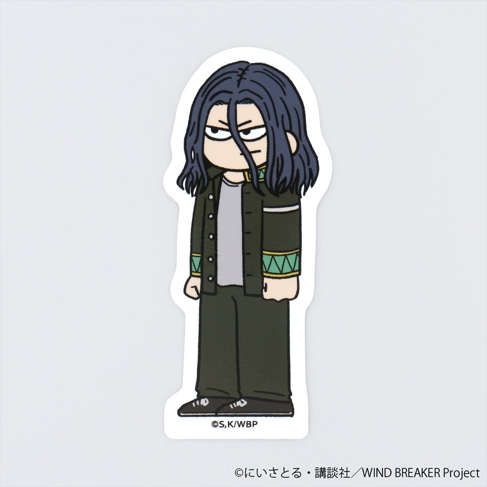WIND BREAKER ジロリ ダイカットステッカー 杉下京太郎 ("Wind Breaker" Jirori Die-cut Sticker Sugishita Kyotaro)