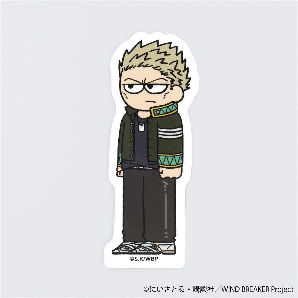 WIND BREAKER ジロリ ダイカットステッカー 柊登馬 ("Wind Breaker" Jirori Die-cut Sticker Hiragi Toma)