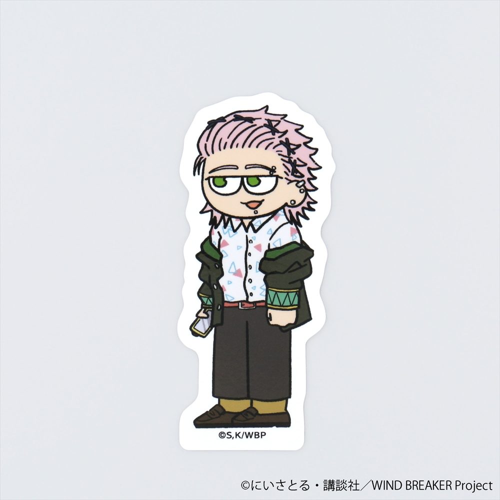 WIND BREAKER ジロリ ダイカットステッカー 桐生三輝 ("Wind Breaker" Jirori Die-cut Sticker Kiryu Mitsuki)