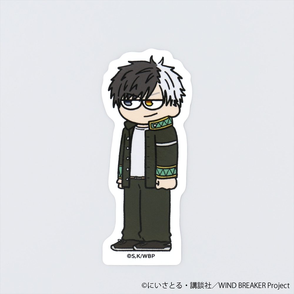 WIND BREAKER ジロリ ダイカットステッカー 桜遥 ("Wind Breaker" Jirori Die-cut Sticker Sakura Haruka)