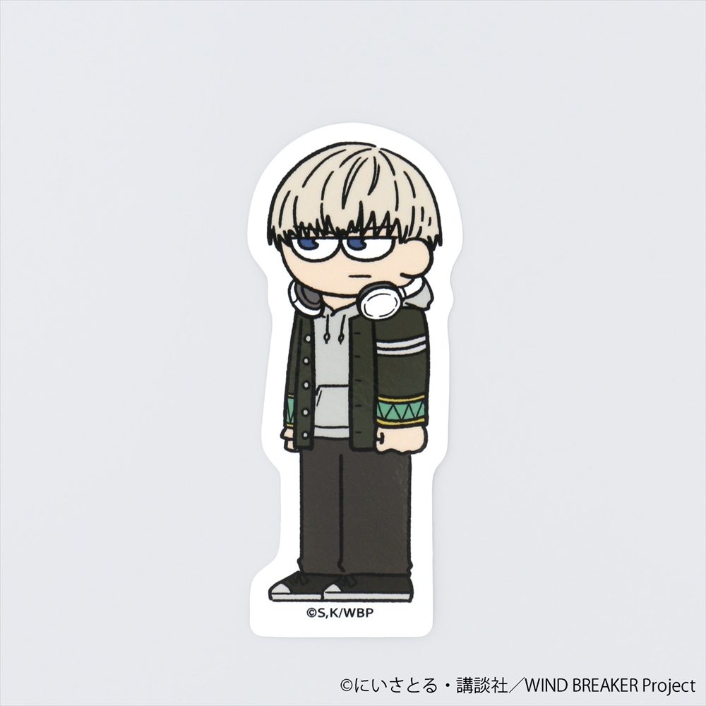 WIND BREAKER ジロリ ダイカットステッカー 梶蓮 ("Wind Breaker" Jirori Die-cut Sticker Kaji Ren)